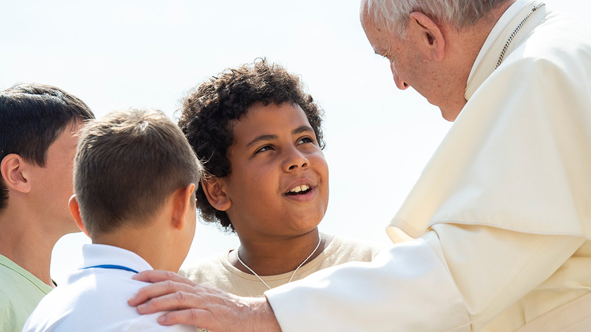 POPE FRANCIS,YOUTH,BOYS