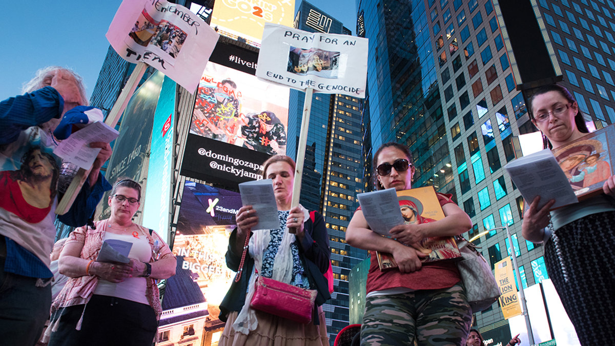 CHRISTIAN PERSECUTION,NEW YORK,TIMES SQUARE