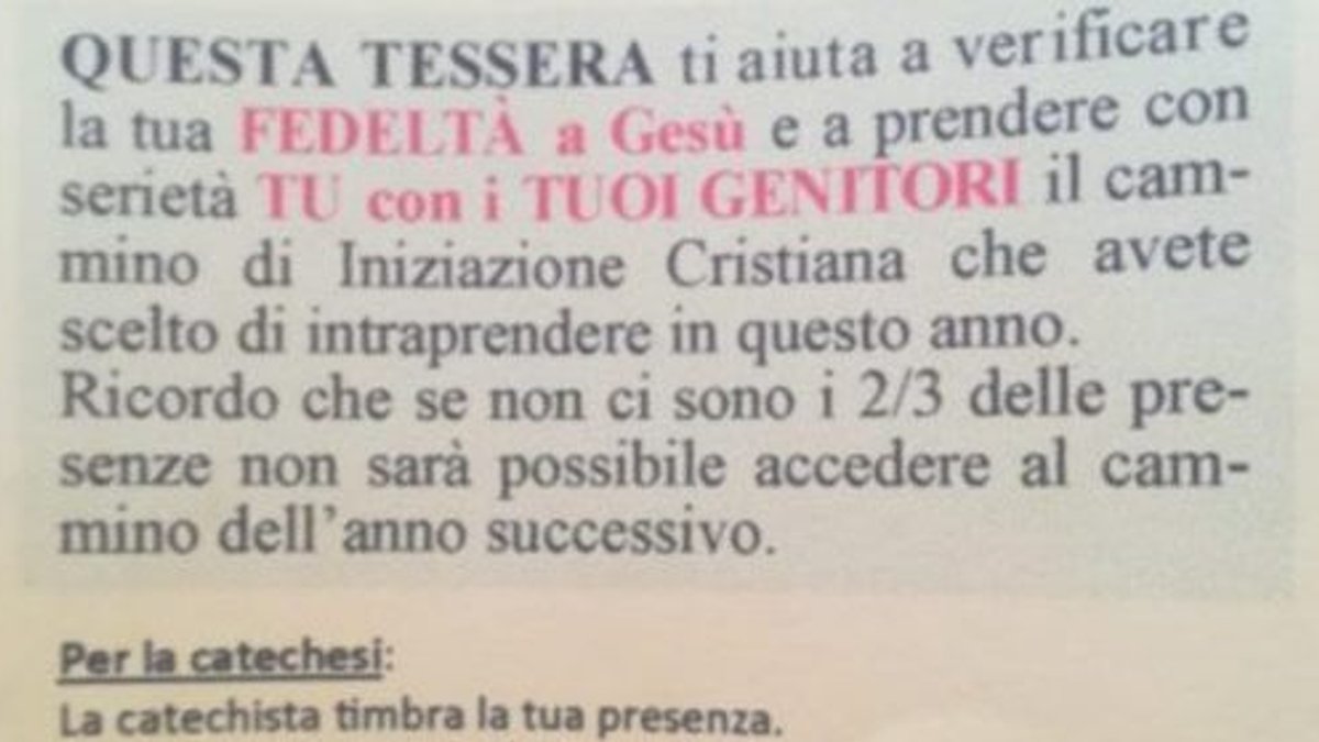 tessera sacramenti lurate