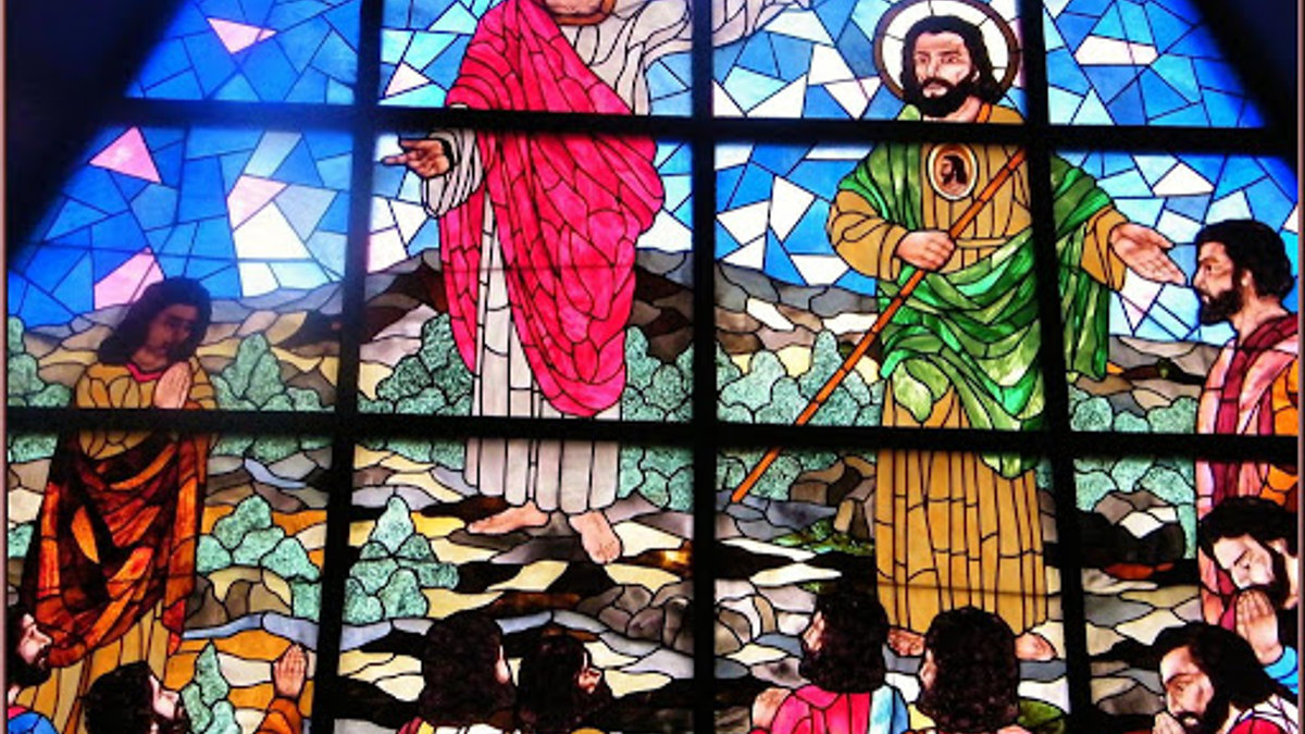 Vitral de paróquia dedicada a São Judas Tadeu, no México