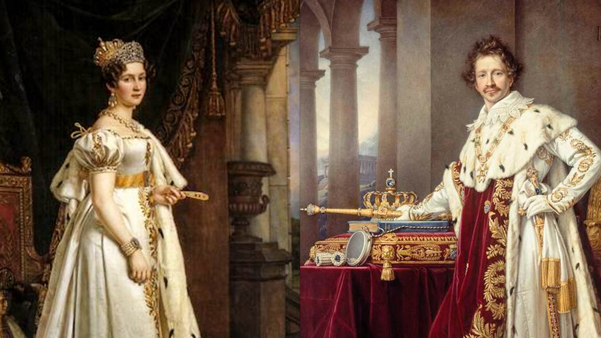 KING LUDWIG,QUEEN THERESE OF SAXE