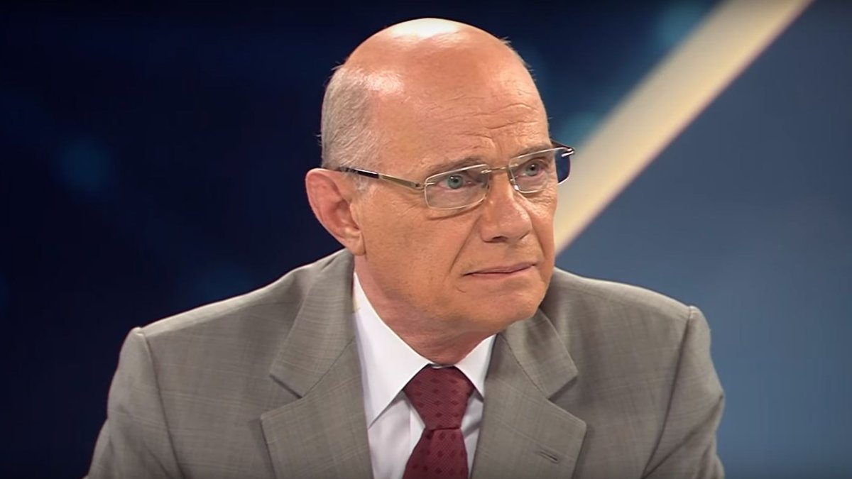 Ricardo Boechat em sua última apresentação no Canal Livre