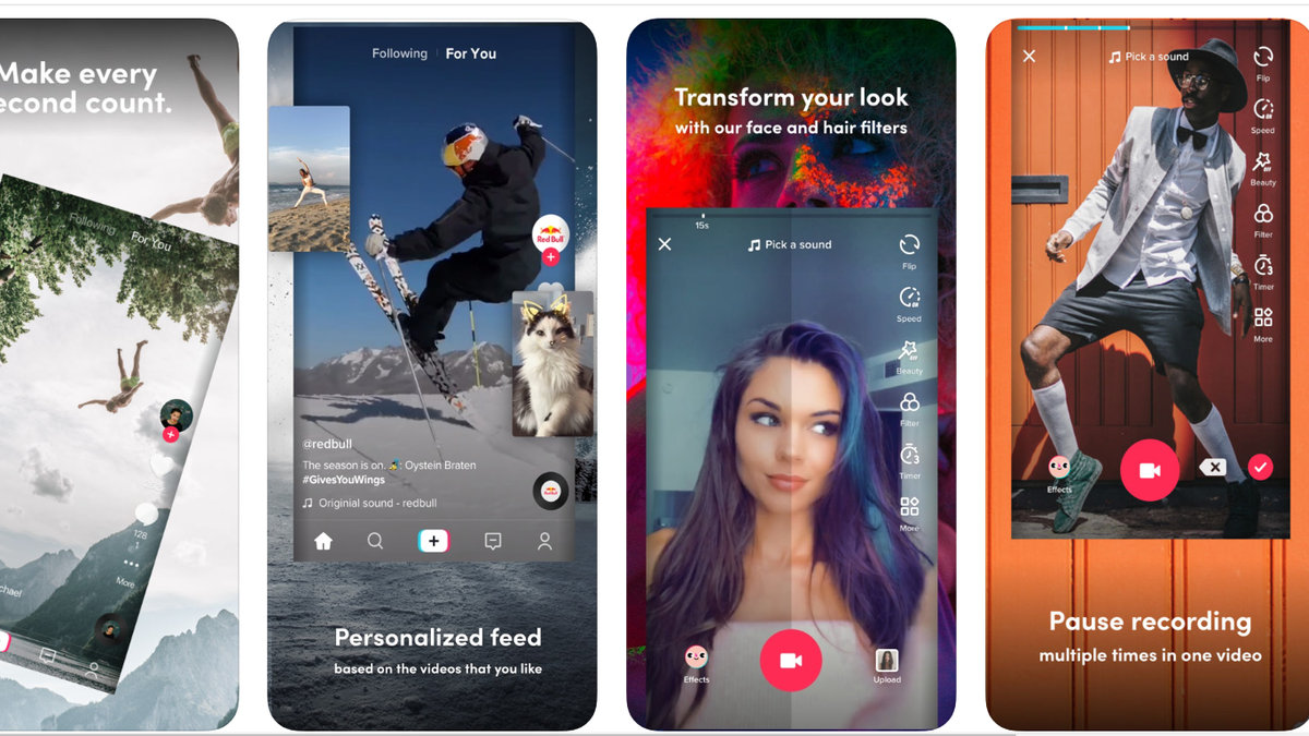 capture écran tik tok