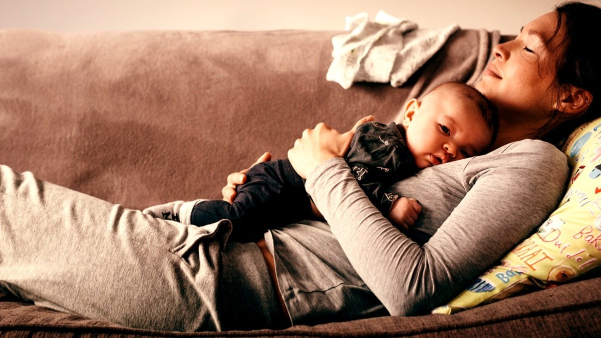 mom with son