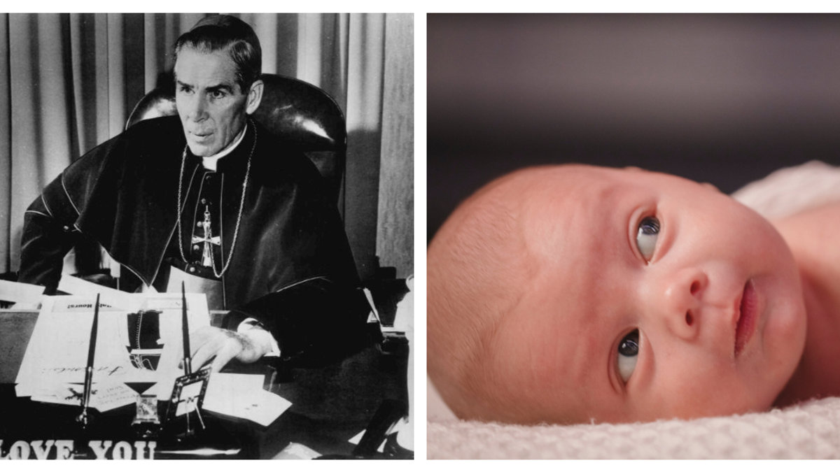 FULTON SHEEN, NEWBORN, COLLAGE