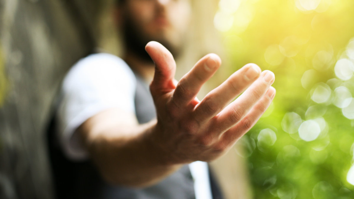 MAN, HAND, HELP