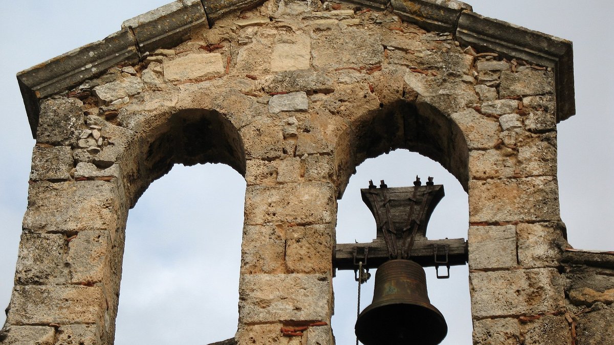 cloches, clocher, église, var