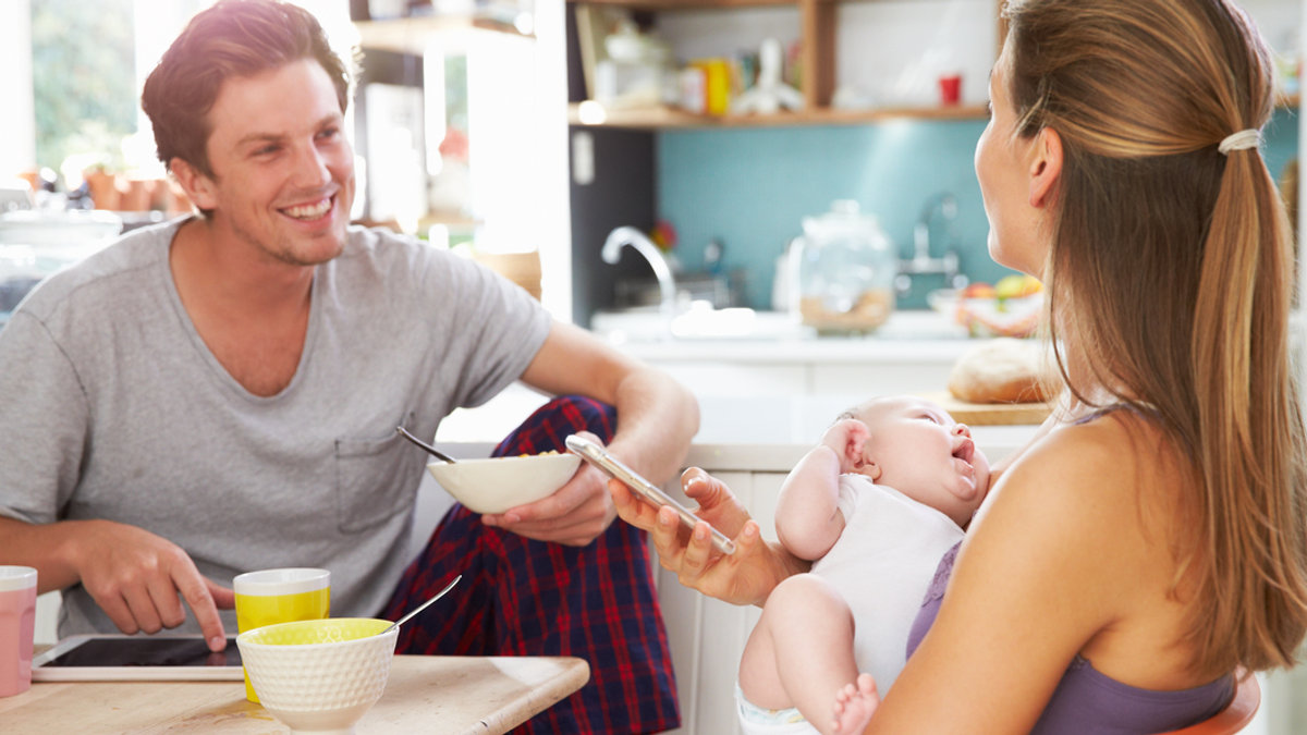 FAMILY, BREAKFAST, HAPPY