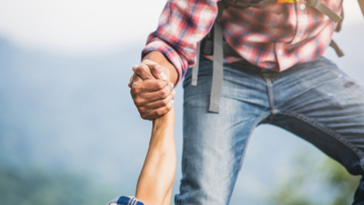 HELP, HAND, HIKE