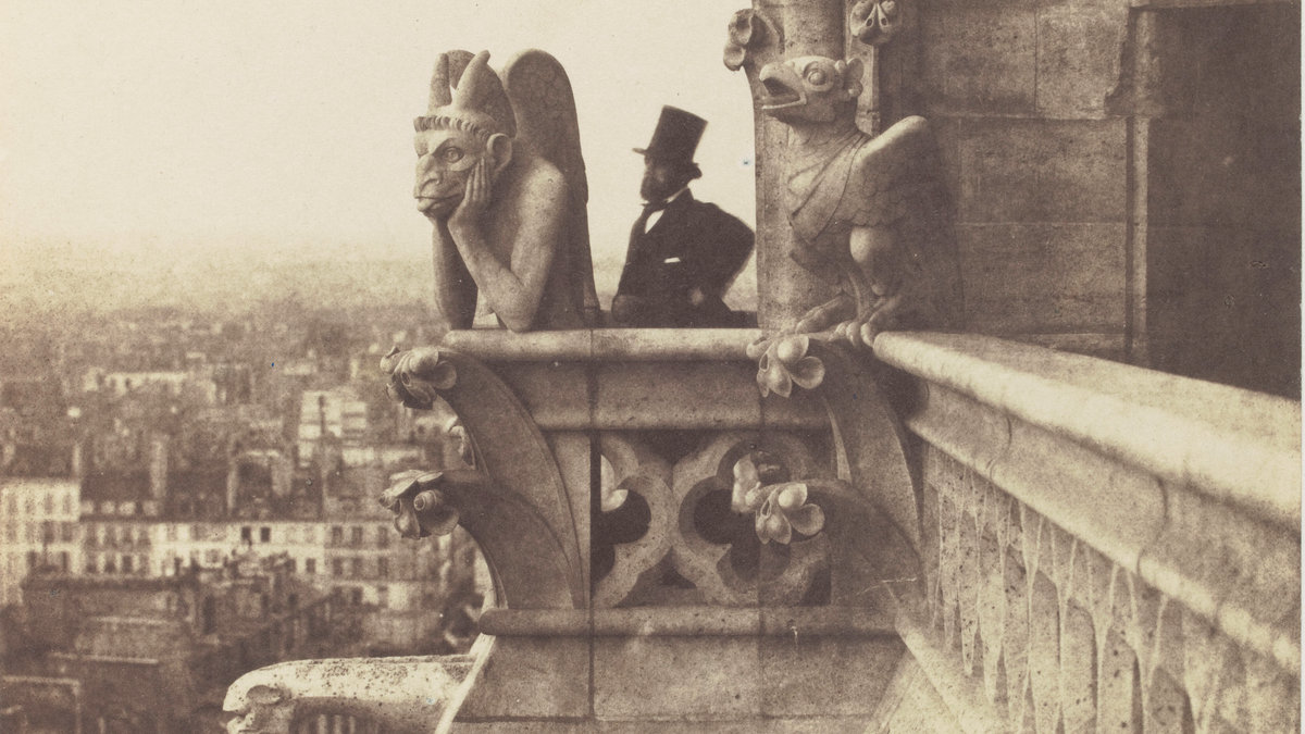 Early photos show the 19th-century renovation of Notre-Dame