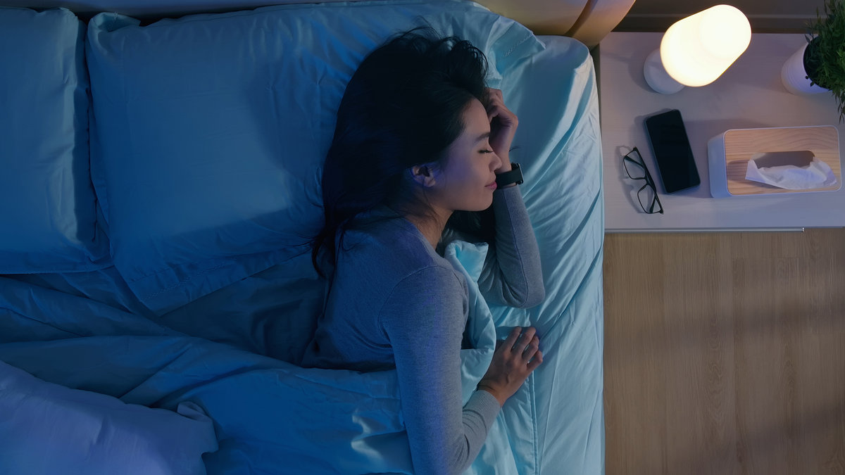 femme qui dort paisiblement