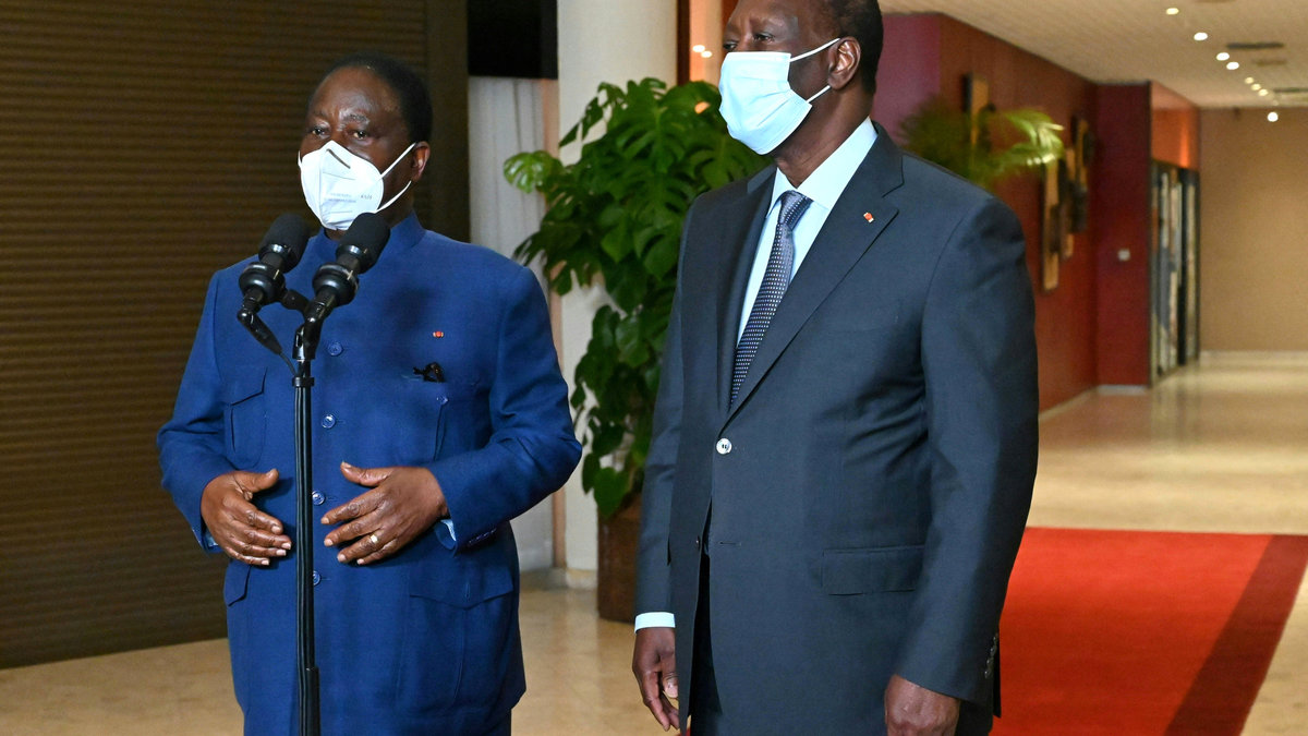 Henri Konan et Alassane Ouattara