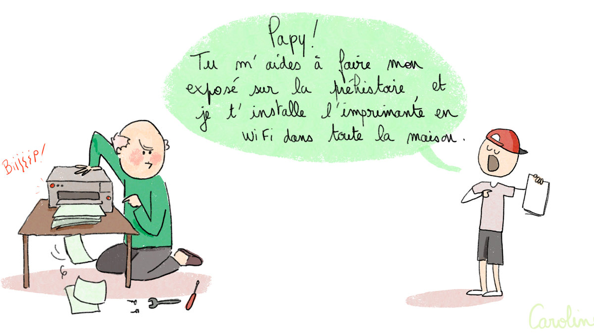 dessin sur la famille