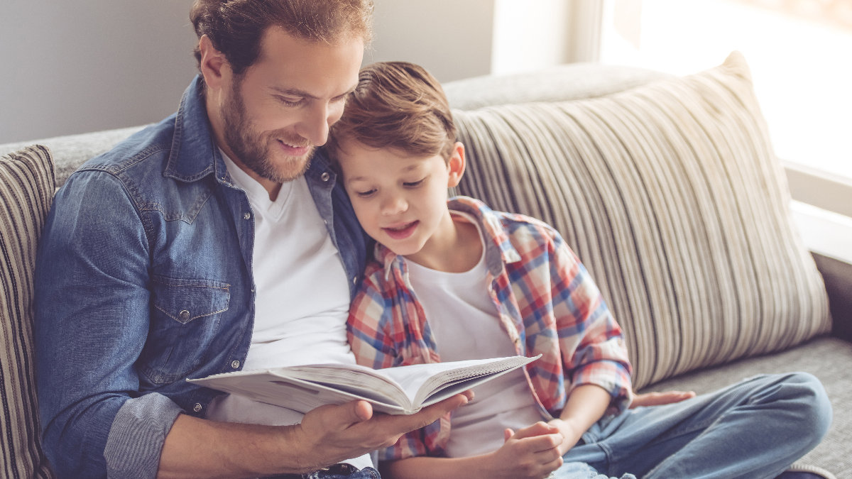 father-son-book-reading