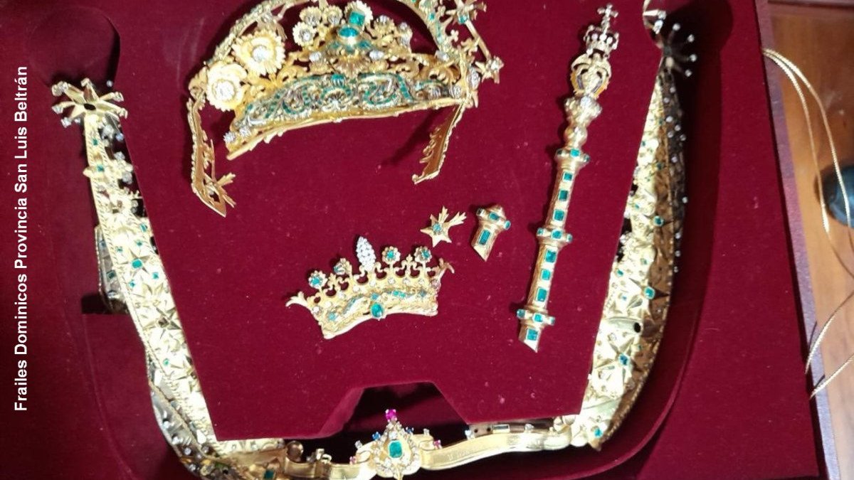 JOIAS DE NOSSA SENHORA DE CHIQUINQUIRA, PADROEIRA DA COLÔMBIA
