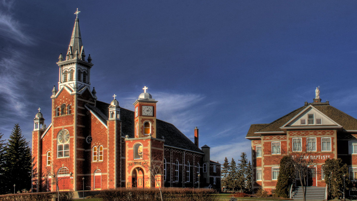 St. Jean Baptiste Church in Morinville, Alberta, Canada