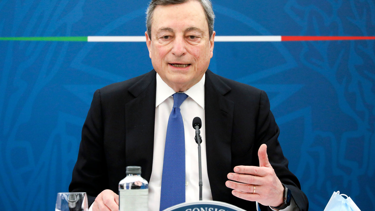 Mario Draghi, Italy's prime minister