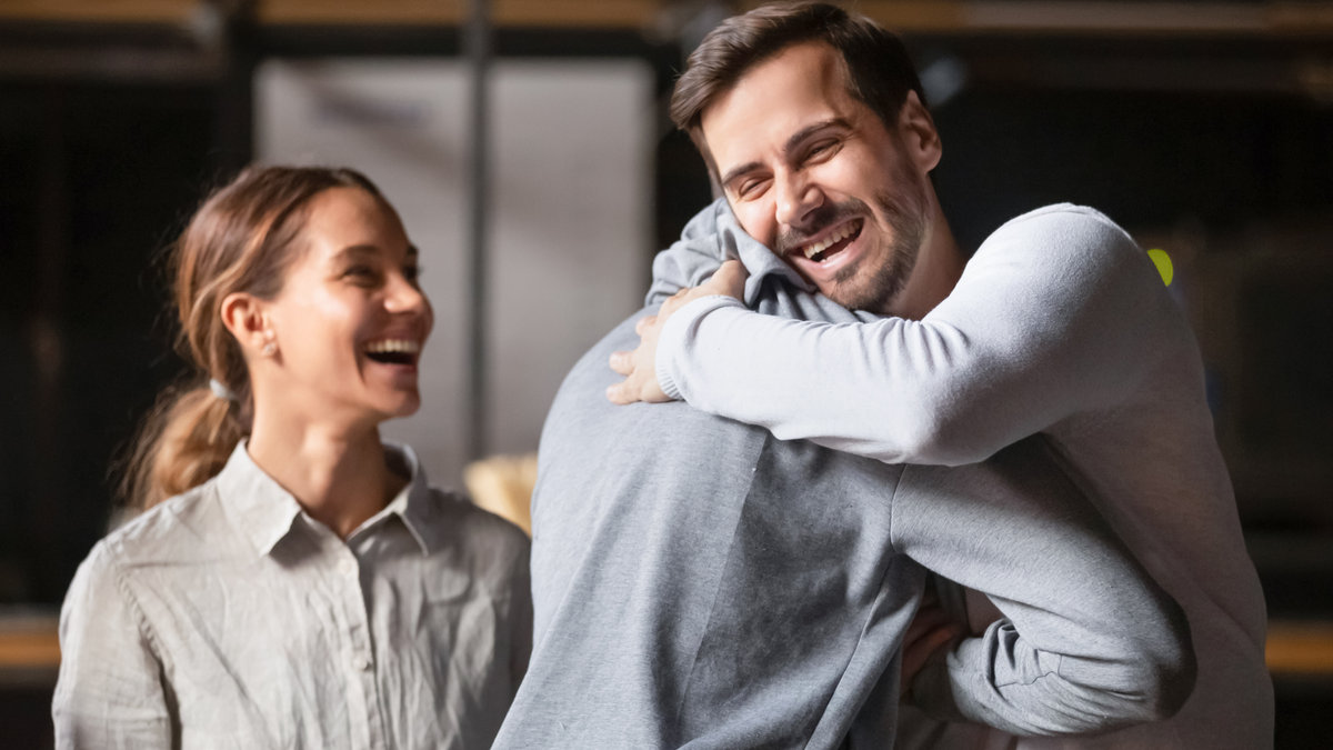 FRIENDS, HUG, SMILE