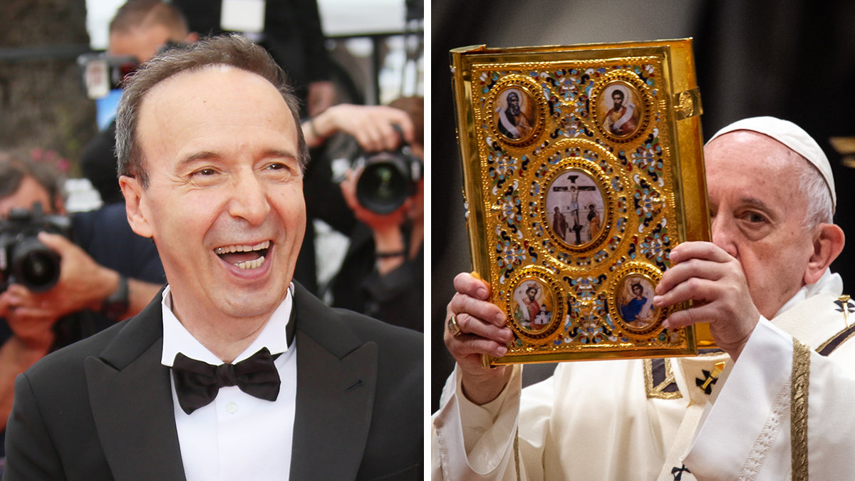 ROBERTO BENIGNI AND POPE FRANCIS