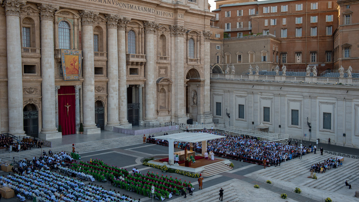 DURING POPE FRANCIS mass for the 10th World Meeting of Families