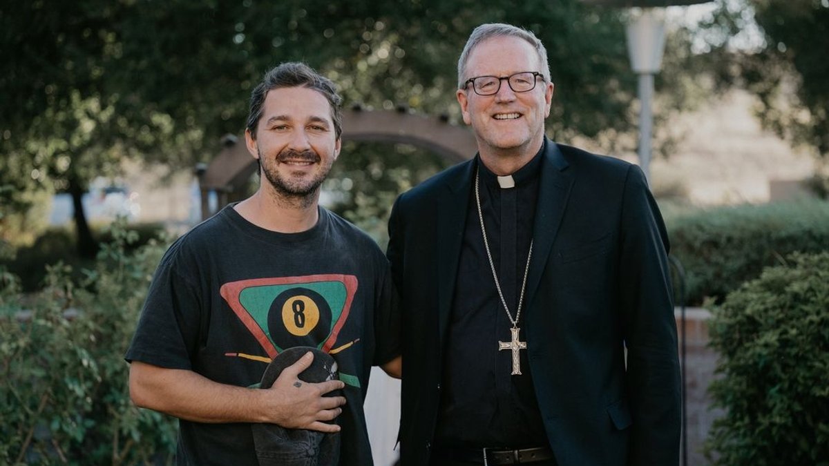 Shia LaBeouf Bishop Barron
