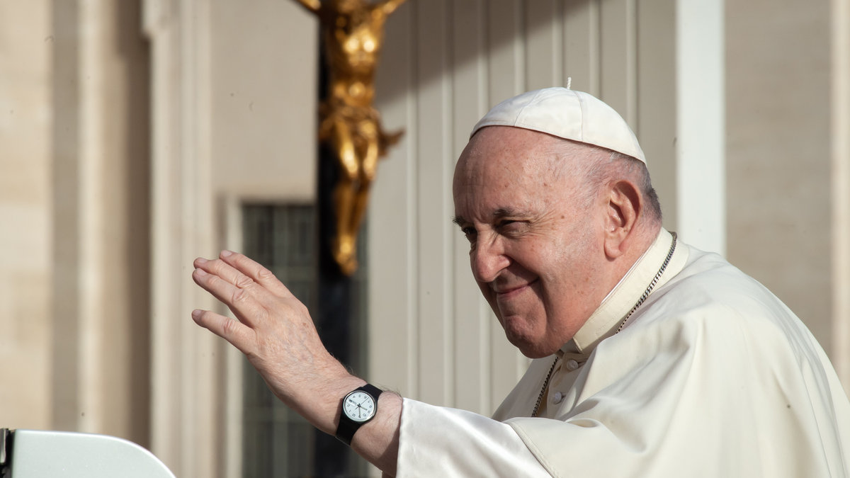 Pope Francis during his weekly general audience September 28, 2022