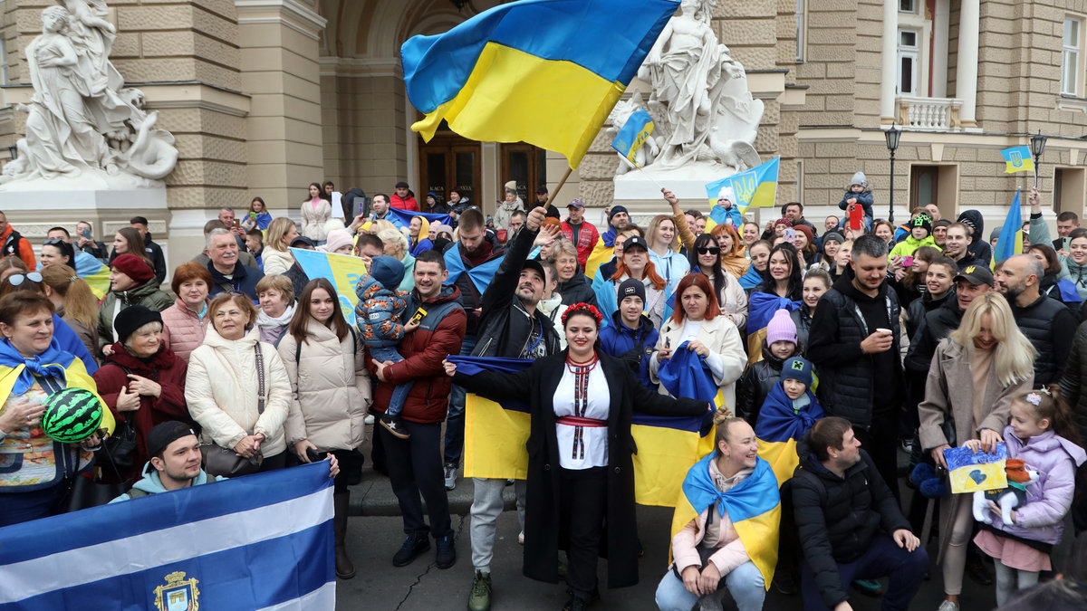PEOPLE CELEBRATE LIBERATION OF KHERSON, UKRAINE