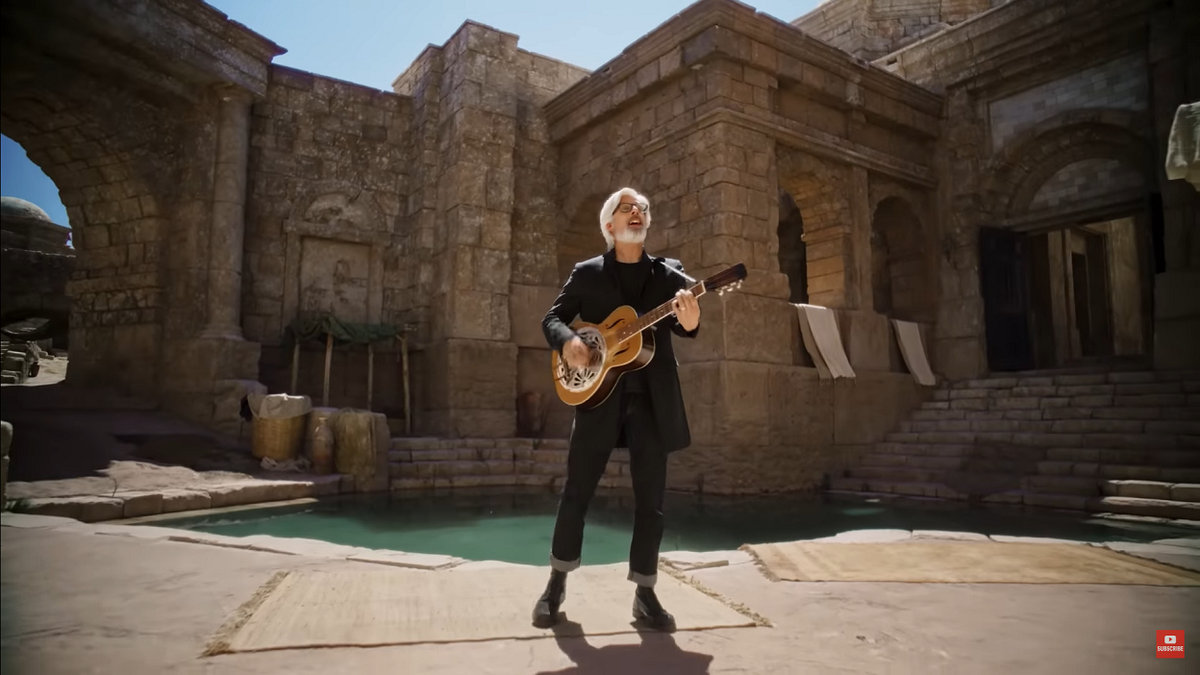 Matt Maher on set of The Chosen to film music video for "The In Between"