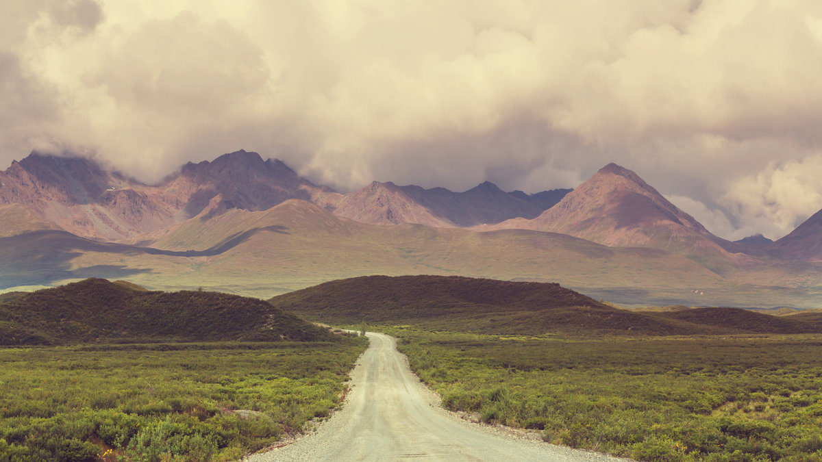 Landscapes on Denali highway, Alaska