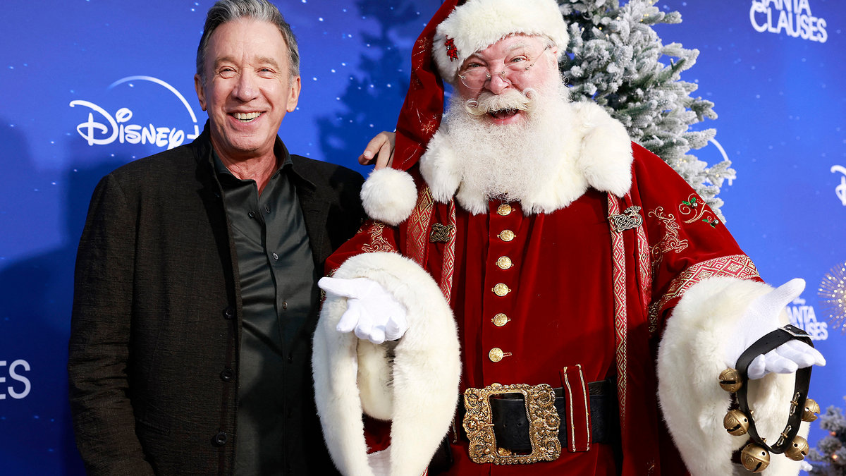 US actor Tim Allen arrives for the Disney+ original series The Santa Clauses red carpet event at the Walt Disney Studios