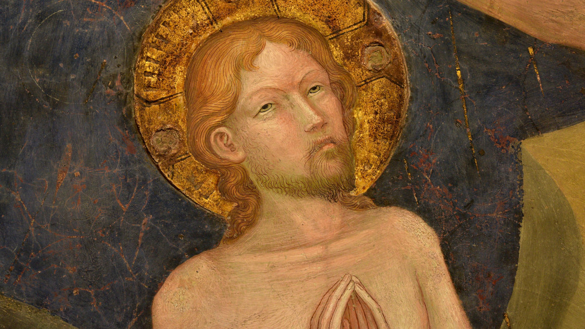 Jezus Chrystus podczas chrztu z rąk Jana Chrzciciela