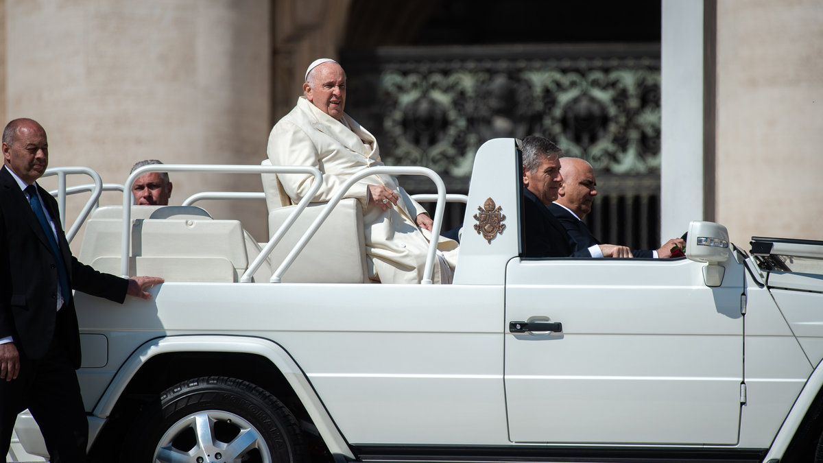 Pope Francis during his weekly general audience - April 19-2023