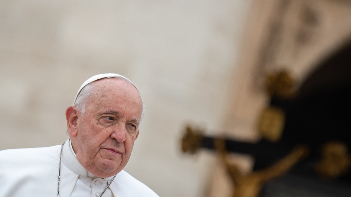 Pope Francis during his weekly general audience