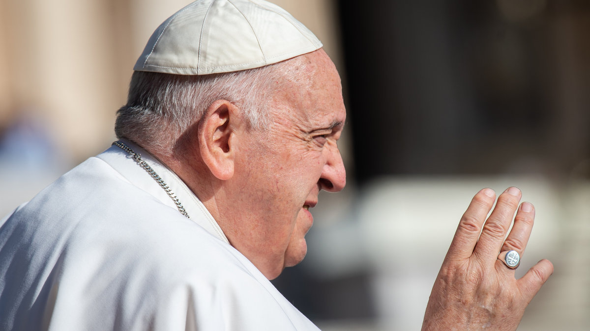 Pope Francis during his weekly general audience June 07 2023