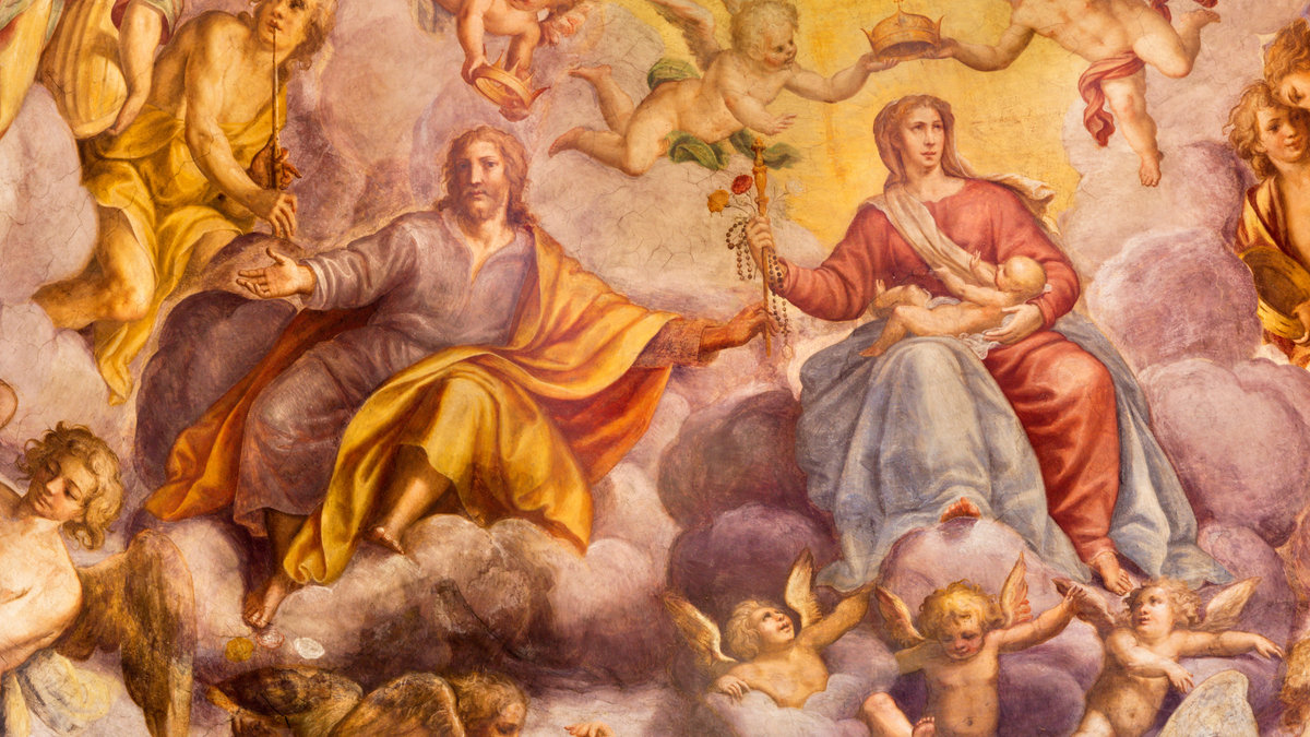 PARMA-ITALY-APRIL-16-2018-The-freso-of-Coronation-of-Virgin-Mary-in-church-Chiesa-di-Santa-Croce-by-Giovanni-Maria-Conti-della-Camera-1614-1670-shutterstock_1098060905