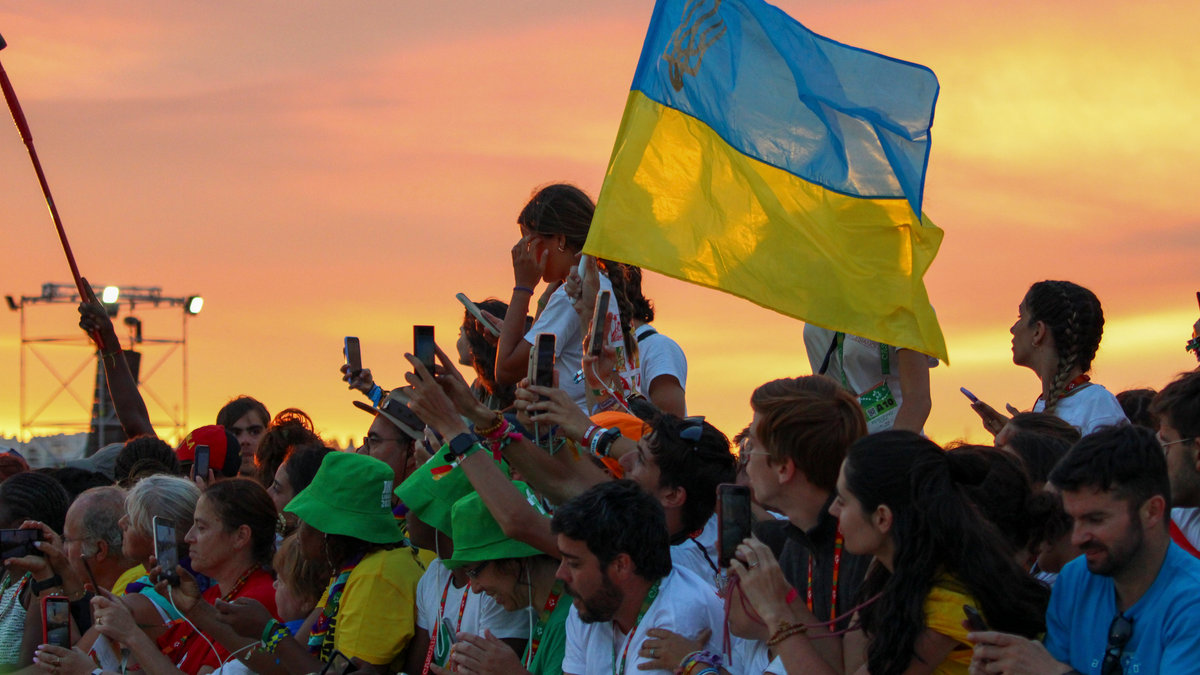 Pope Francis presides over World Young Day vigil with young people in Tejo Park, Lisbon