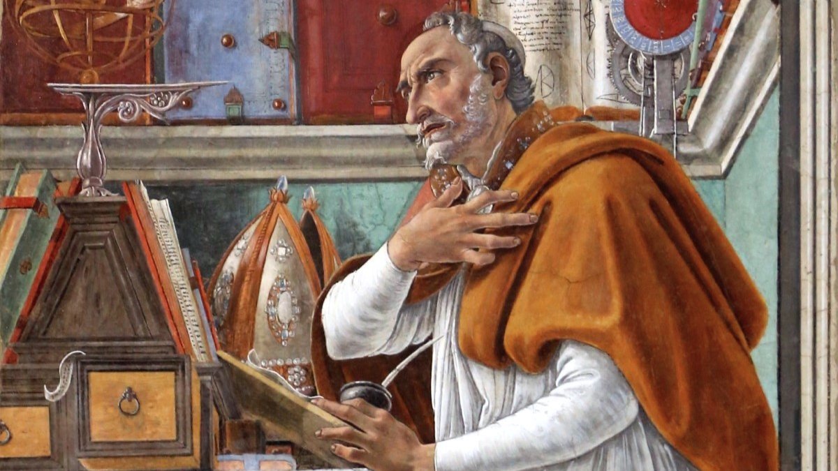 Saint Augustine in His Study, Sandro Botticelli,1480, detail
