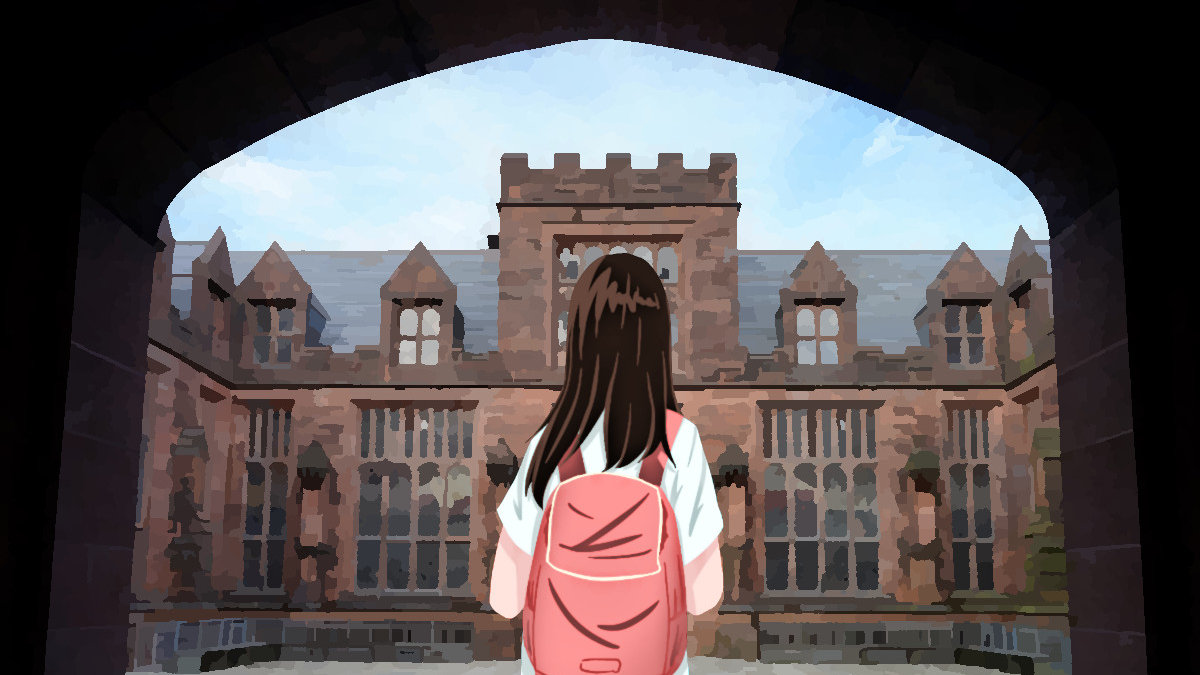 Alone on campus
