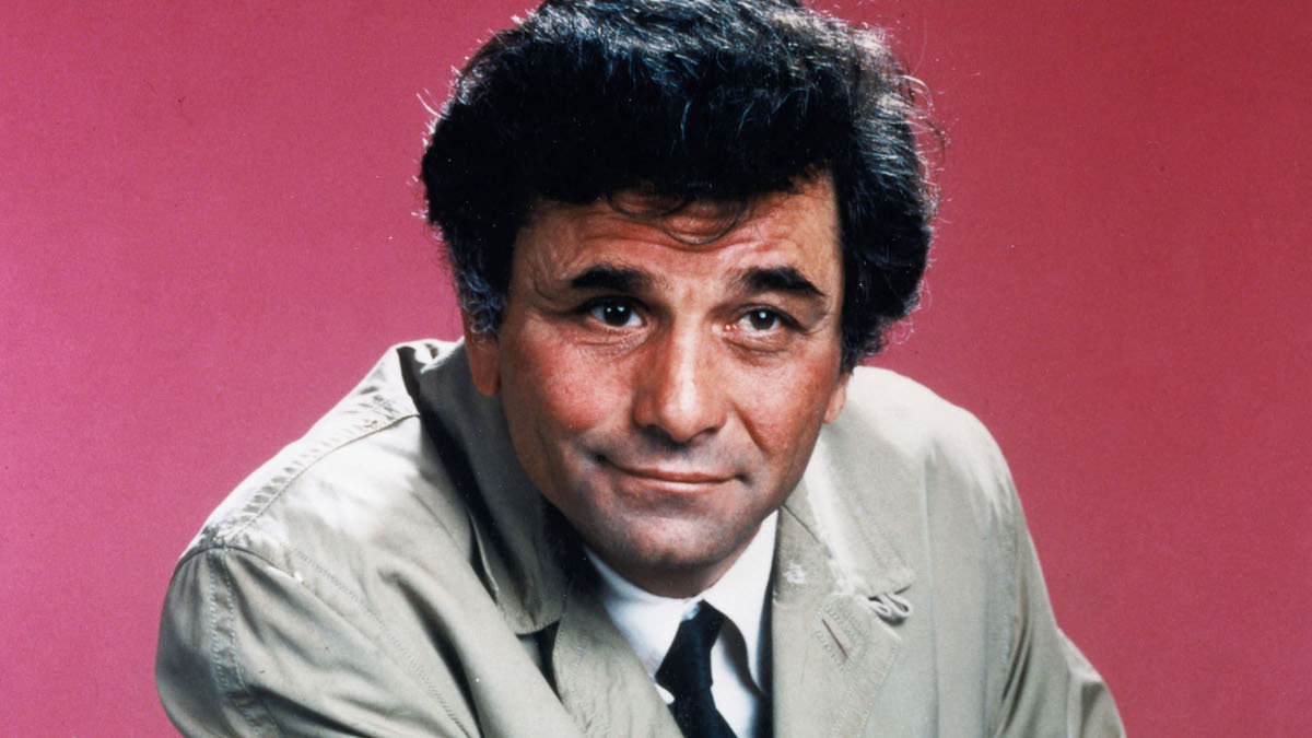 Peter Falk jako porucznik Columbo