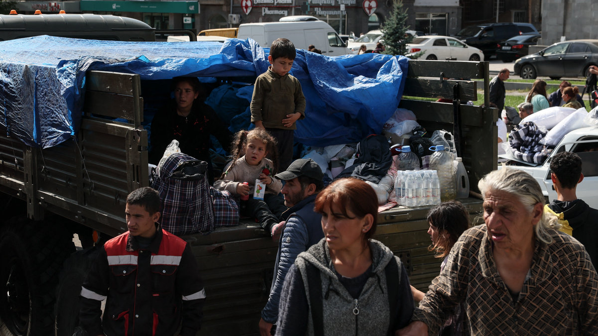 Armenian refugees in Nagorno-Karabakh