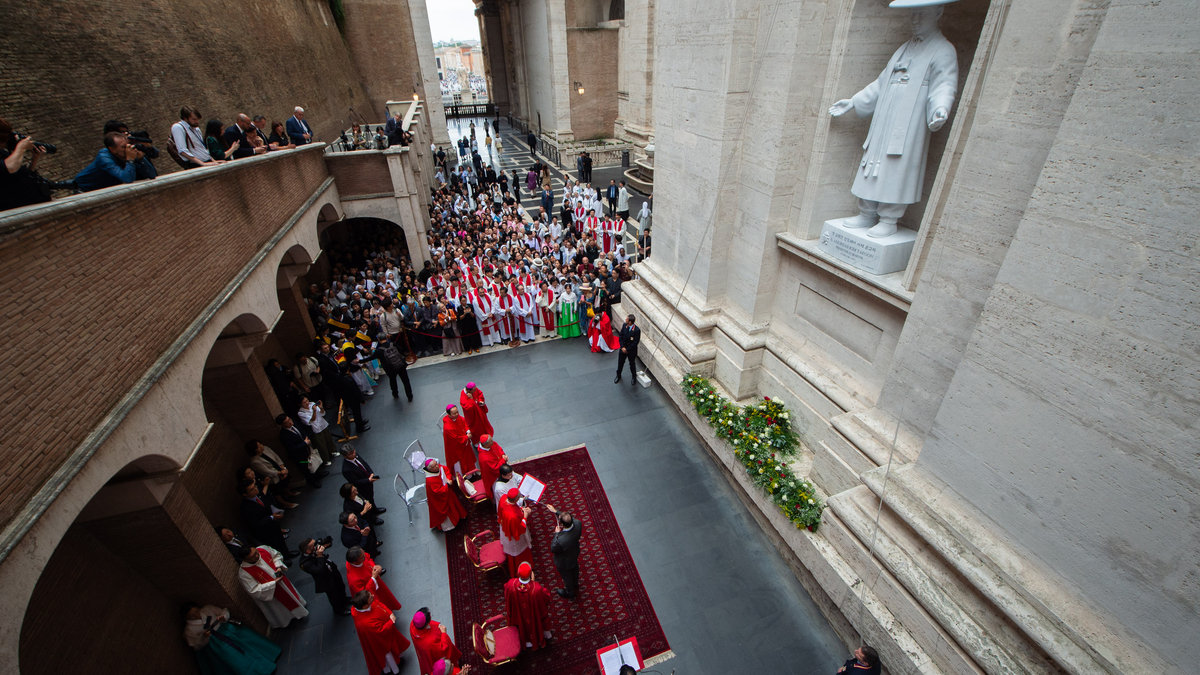 mass in St. Peter's Basilica on the occasion of the unveiling of the statue of St. Andrew Kim Tae-gon, the first Korean-born Catholic priest