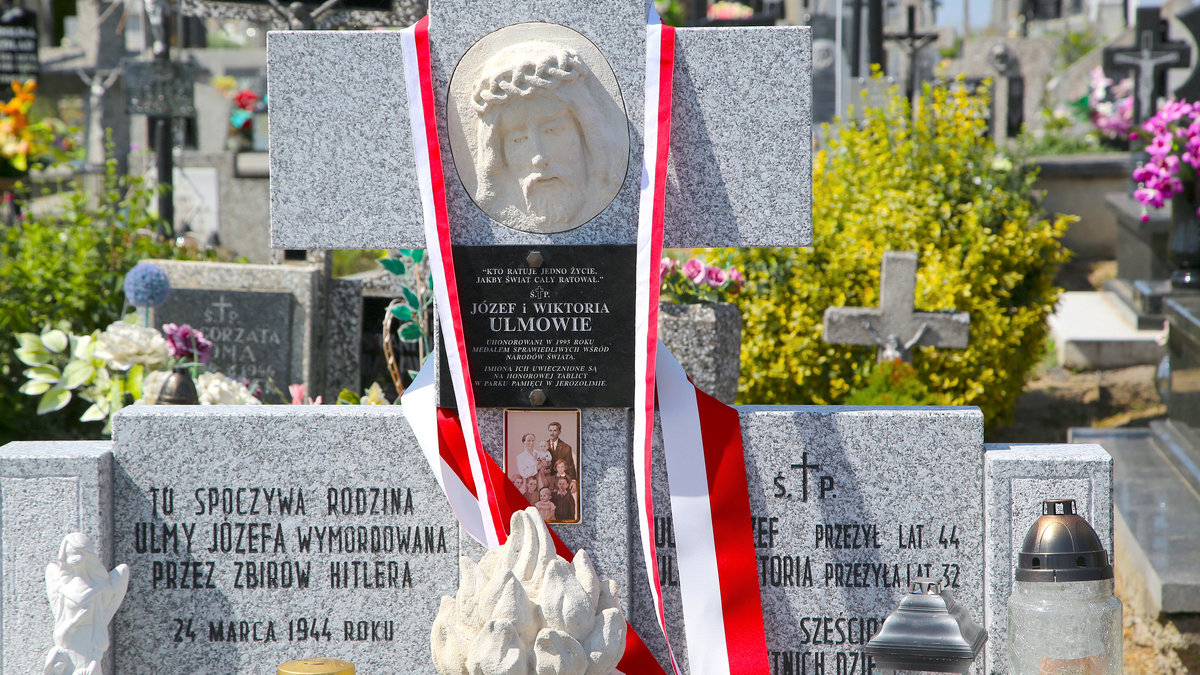 Ulma Family tomb in Markowa Cemetery in Markowa Poland