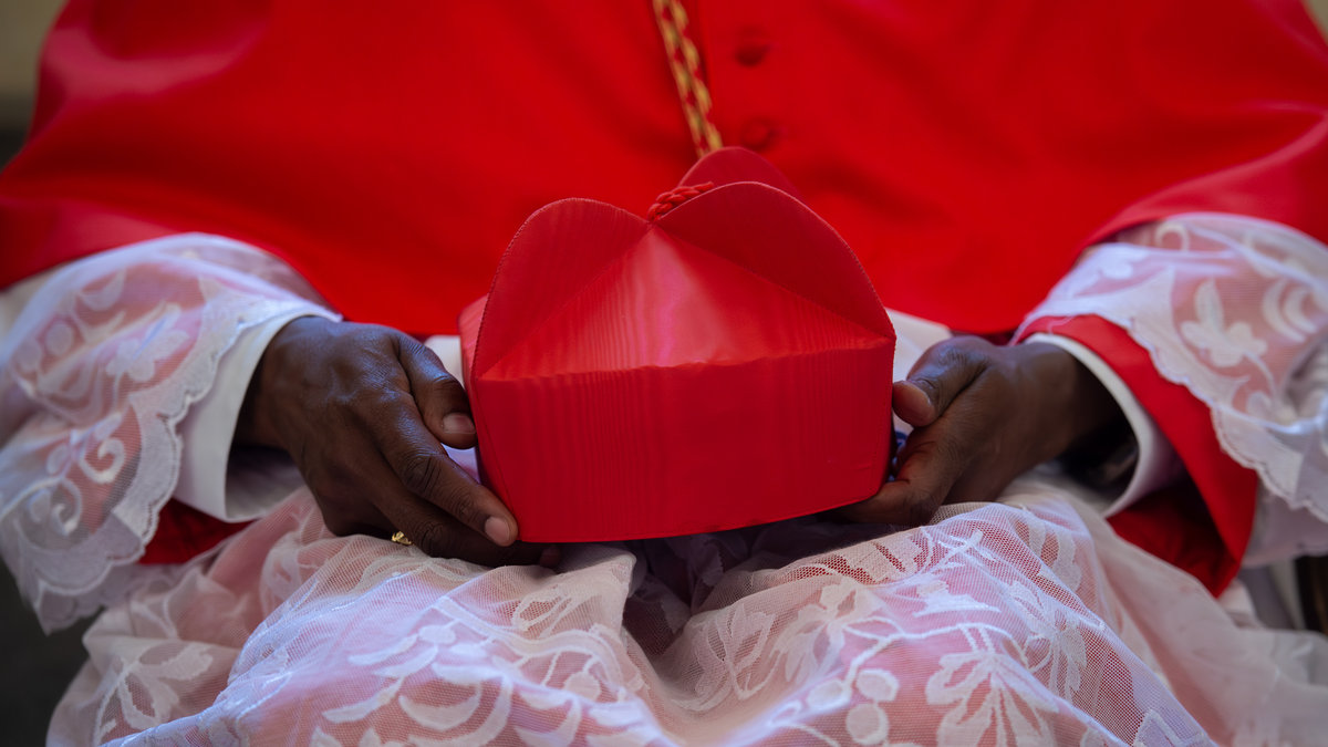 Newly elevated cardinal, archbishop from Tanzania Potrase Rugambwaa,