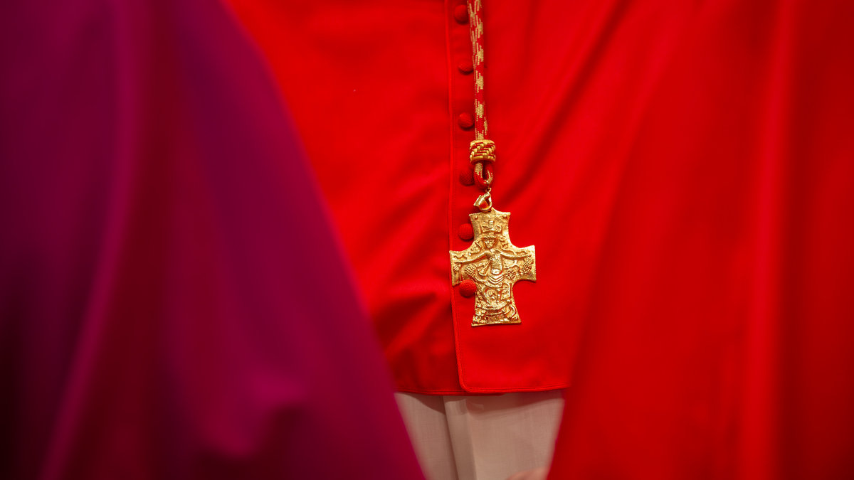 Newly elevated cardinal, apostolic nuncio from the United States, French Christophe Pierre,