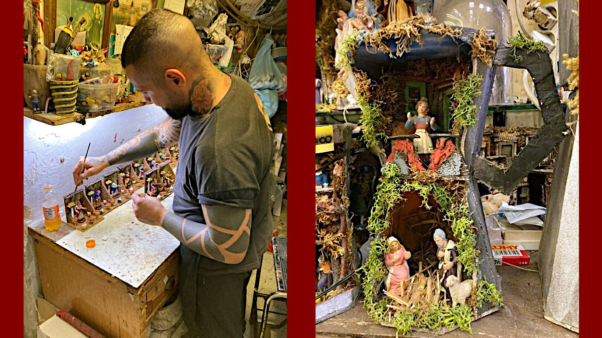 Shop creates Nativity scenes in Naples