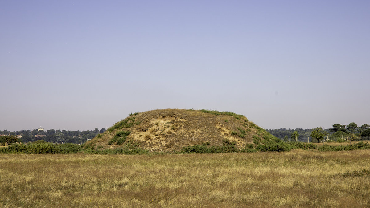 WOODBRIDGE, UNITED KINGDOM - Aug 07, 2020: Sutton Hoo estate, which is a National Trust property where the Longboat burial was found.