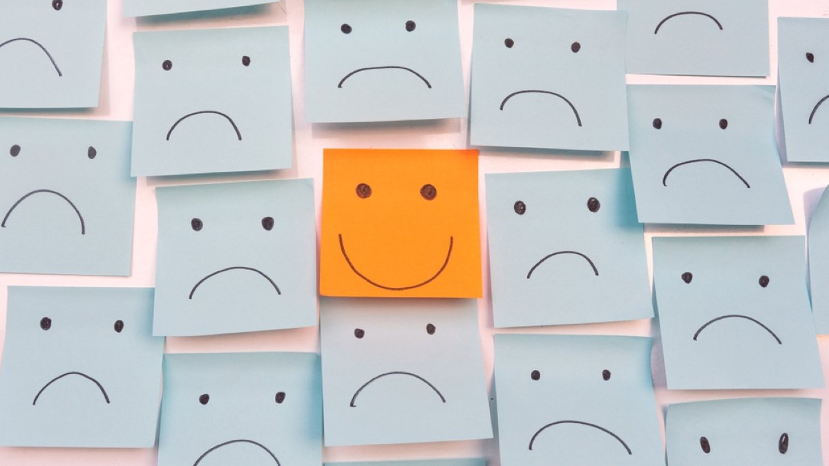 Positive Attitude and Happy Concept
