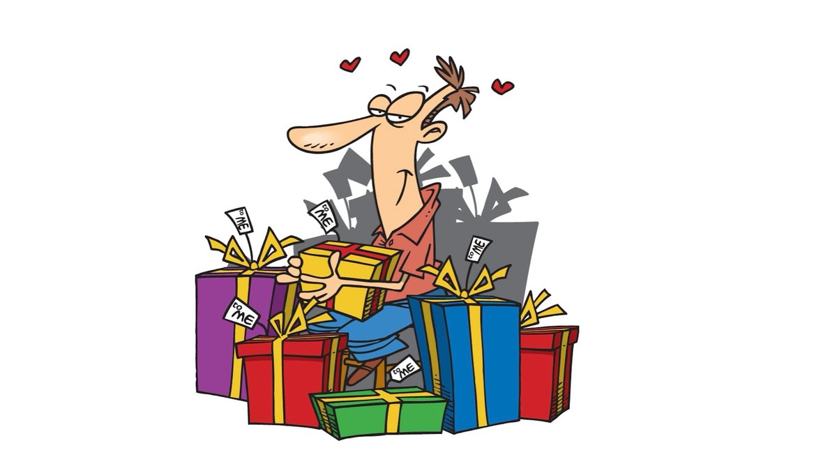 cartoon selfish christmas