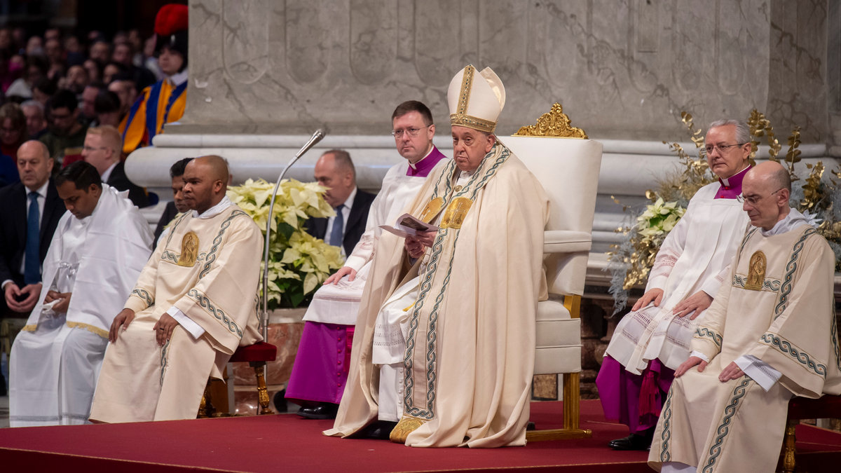 Pope Francis celebrates New Year's Day mass at St. Peter's Basilica