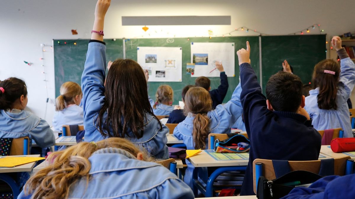 école privée, enseignement catholique, enfants, primaire